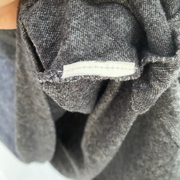 Prana Womens Sweater Size Medium Ginger Cowl Neck Long Sleeve Charcoal Gray - Picture 5 of 9
